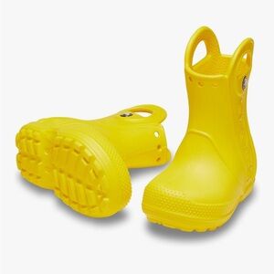 CROCS Kids Yellow Boots